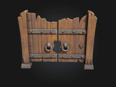 Medieval Gate Design  3D model