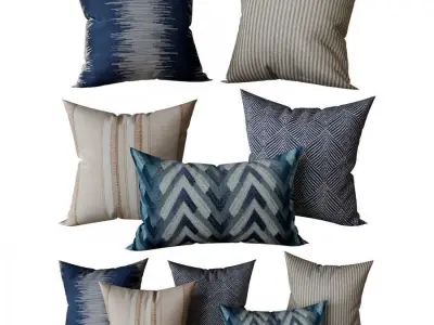 Decorative set pillow 6 3D model