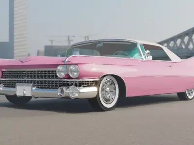 1959 Cadillac Series 62 Soft-top 3D model