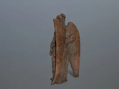 Angel Statue 05 Low-poly 3D model