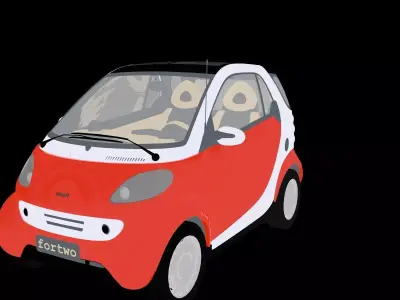 Smart Car re-upload for C4d Free 3D model