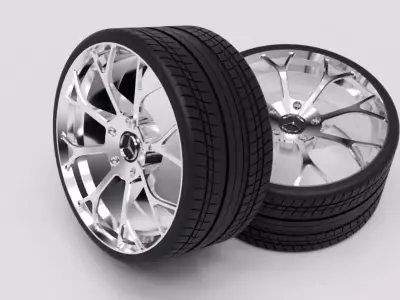 mercedes benz wheel 3D model