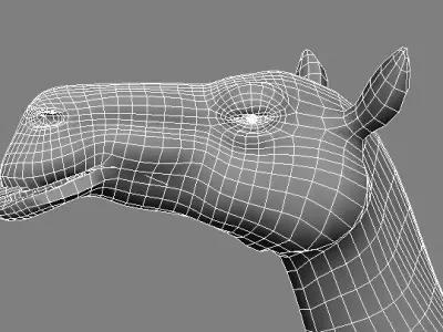 camel Low-poly 3D model