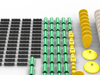 TwindBricks3D - 40747 Daffodils  3D print model