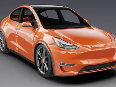 Tesla model Y 2020 3D model