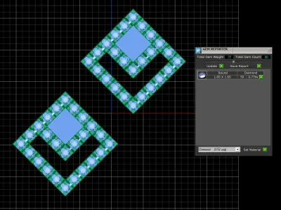 Square minimal earrings  3D print model