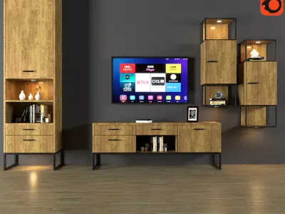 Tv set decoration 3D model