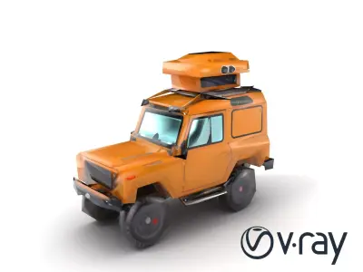 GeoSurvey Pro Terrain-Mapping Vehicle model pack Low-poly 3D model
