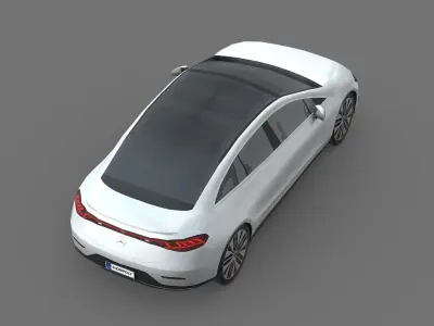 Mercedes-Benz EQE Low-poly 3D model