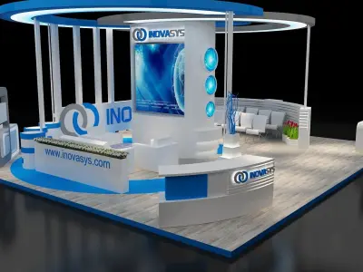 Booth Exhibition Stand a300 3D model