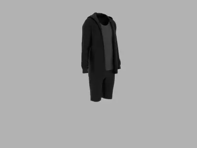 Sport Suit Low-poly 3D model