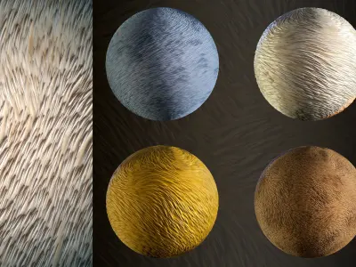 Fur - Vol 01 - SBsar - Maps Texture