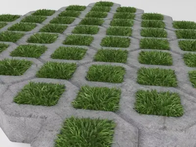 Grass Pavers 2 3D model