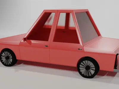 Low Poly Car Free low-poly 3D model
