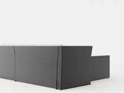 Wisconsin Light 5 Seater Lounge group Low-poly 3D model