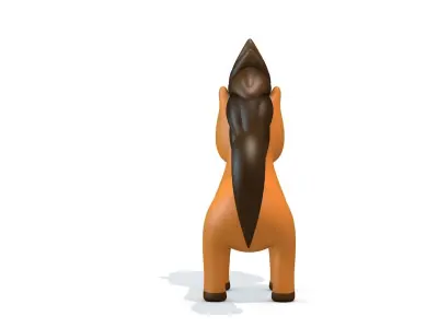 Cartoon Horse Low-poly 3D model
