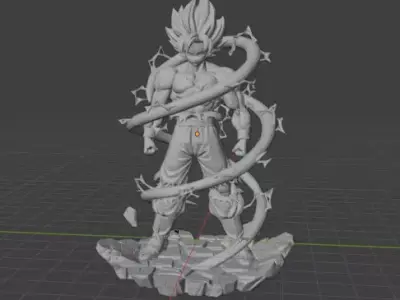 Gokhu Statue 3D Model STL for Printing 3D print model