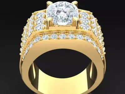 Luxury Men Rings Designs 5MR076 3D print model