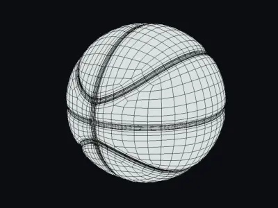 basketball ball 3D model 11