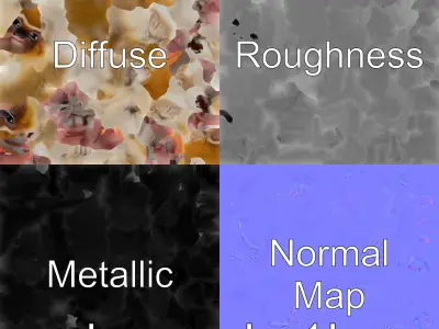 Golden Tamarin Monkey with Striking Mane 3D Model Low-poly 3D model