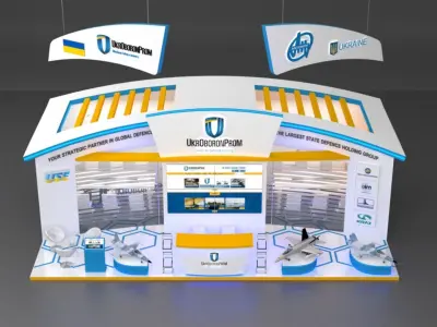 Exhibition Stand - 10m x 6m 3D model