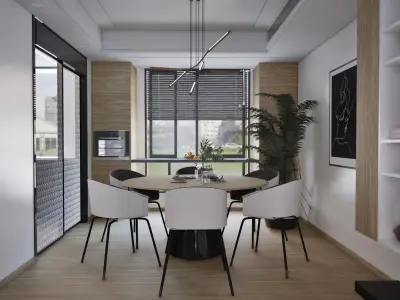 Modern Livingroom  Unreal Engine 5 Archviz Scene Low-poly 3D model