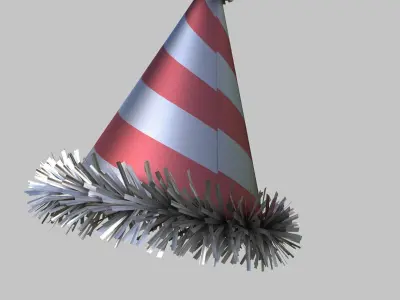 Party hat 3D model