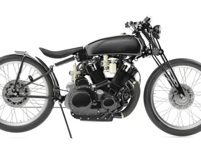 Jeff Decker 1952 Vincent Black Lightning Free 3D model