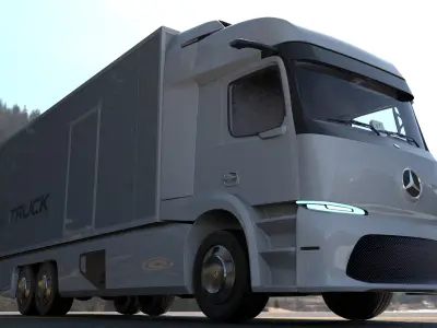 Mercedes Urban E-truck - Render Ready-unreal-vray-redshift 3D model