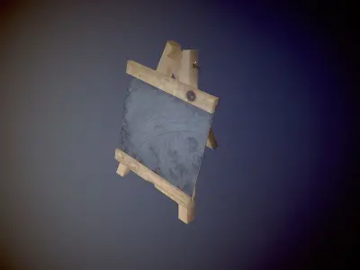 Chalk Stand 3d model Low-poly 3D model