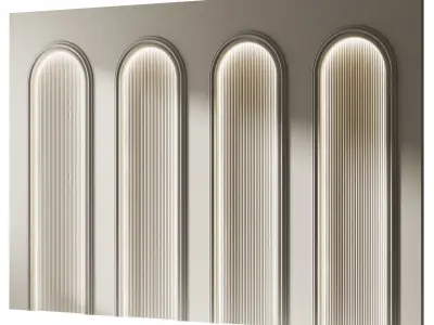 Decorative V15 Wall Panels 3D model