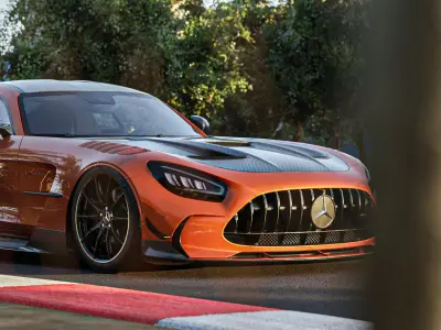 Realistic Race Track Low-poly 3D model