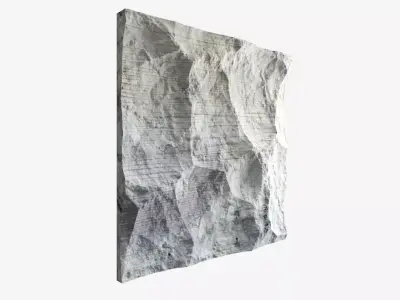 224-RockPanel sandstone wall art 3D model
