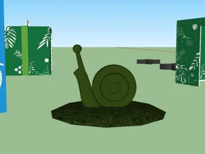 Asia Culture Plaza sculpture Free 3D model