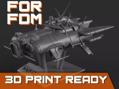 Immortal flying car for FDM printers 3D print model