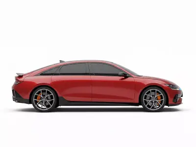 Hyundai IONIQ 6 N Inspired Low-poly 3D model