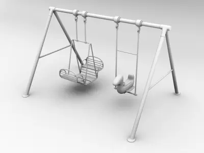Swing B set for children 3D model