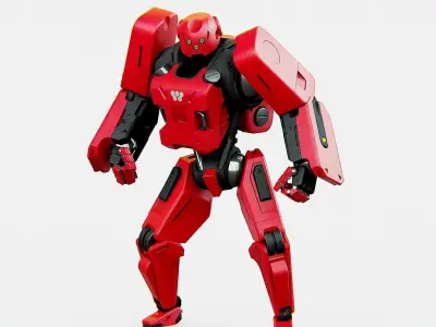 MECHA SOLDIER X Rigged for Unreal Engine - Unity - MIXAMO 3D model