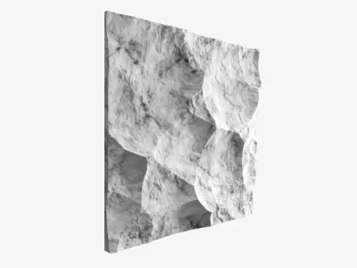 186-RockPanel rock wall art 3D model