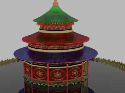 Chinese tower 3D model