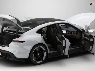 Porsche Taycan Turbo S 2020 3D model