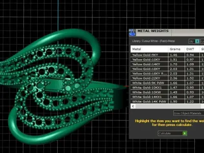 Luxury Dimond Ring For Women 3d Printabel Model 3D print model