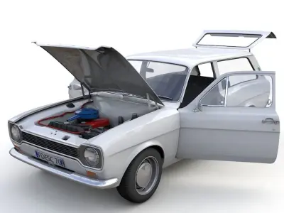 Escort Mk1 Estate 1971 3D model