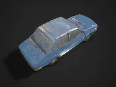 Renault 12TL 1971 Low-poly 3D model