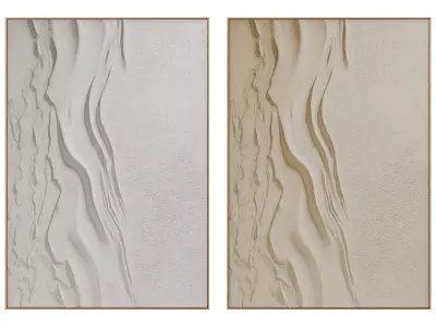 Abstract Painting Frame set 3D model 240