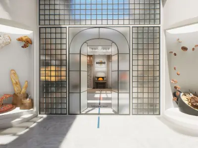 PizzaMaster Brand VR Showroom Scene 3D model