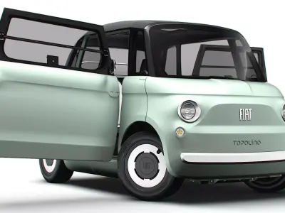 Fiat Topolino HQ Interior 2025 3D model