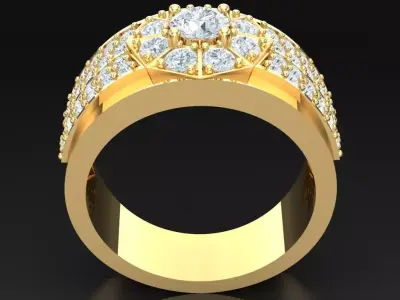 Luxury Men Rings Designs 4MR012 3D print model