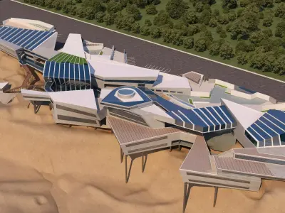 0128 - College of Art Architecture Project - 3D-2D Drawing 3D model