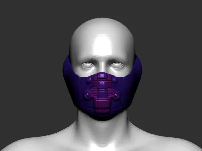 helmet high poly sculpt 3d printable 3D model 3D model